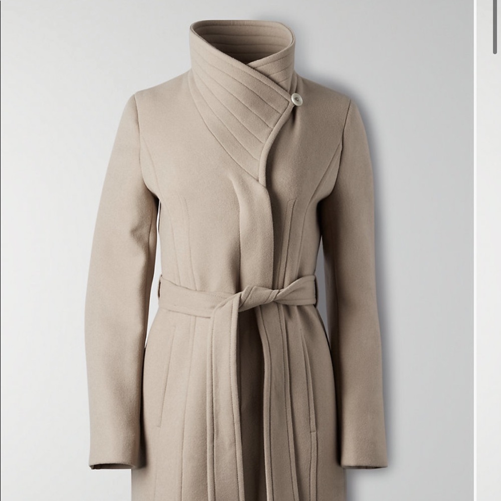 Aritzia/Babaton Long Wool Coat — S